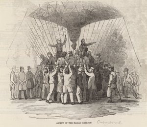 Ascent of the Nassau Balloon by English School