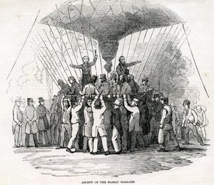 Ascent of the Nassau Balloon by English School