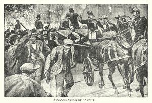 Assassination of Carnot (engraving) by English School