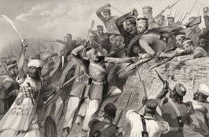 Attack of the Mutineers on the Redan Battery at Luknow, 30th July 1857, from 