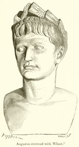 Augustus crowned with Wheat by English School