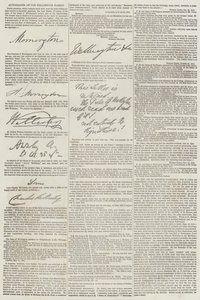 Autographs of the Wellington Family by English School