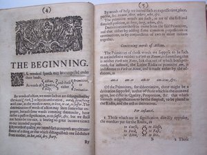 Pages from The Ground-Work, or Foundation Laid, for the Framing of a New Perfect Language: and an Universal or Commonwriting by Francis Lodowyck, Published in London, 1652 by English School