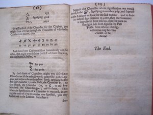Pages from The Ground-Work, or Foundation Laid, for the Framing of a New Perfect Language: and an Universal or Commonwriting by Francis Lodowyck, Published in London, 1652 by English School
