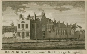 Bagnigge Wells, near Battle Bridge, Islington, London by English School
