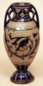 Bailey Vase Decorated by E. Bennett