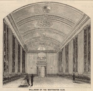 Ballroom of the Whittington Club, London