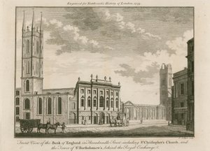 Bank of England, East Wing Added by Sir Robert Taylor, 1765 by English School