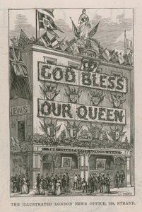 Banner Adorning the Illustrated London News Offices
