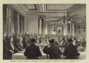 Banquet to the Marquis of Salisbury and Sir Stafford Northcote at the St Stephen