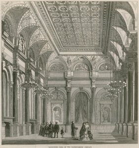 Banqueting Hall of the Clothworkers Company, Mincing Lane, London by English School