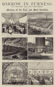 Barrow-in-Furness, its History and its Industries (engraving) by English School