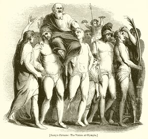 The Victors at Olympia by English School