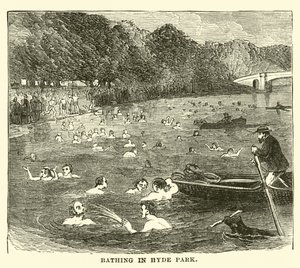 Bathing in Hyde Park