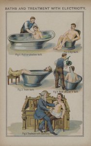Baths and treatment with electricity