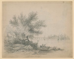 Battersea Bridge by English School