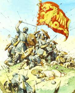 Battle Scene by English School