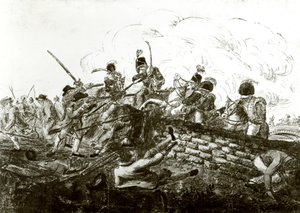 Battle of Bonnybridge by English School