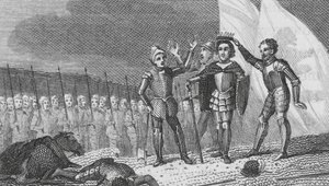 Battle of Bosworth Field by English School