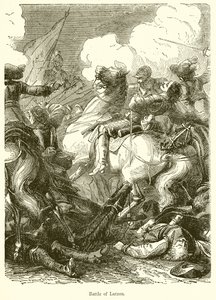 Battle of Lutzen by English School