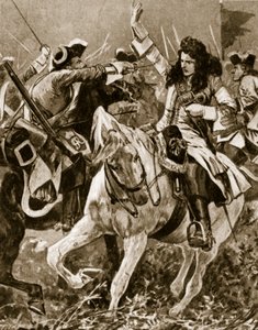 Battle of Malplaquet, September 11th 1709: Chevalier St. George wounded During the War of the Spanish Succession by English School