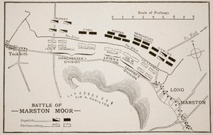 Battle of Marston Moor by English School