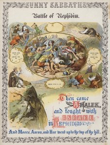 Battle of Rephidim by English School