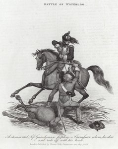 Battle of Waterloo by English School