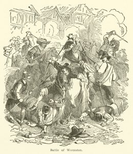 Battle of Worcester by English School
