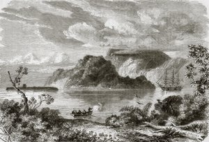 Bay of Manevai, island of Vanikoro by English School