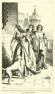 Beatrice de Moreville and Her Maidens on the Ladies Terrace of Chas Chateil