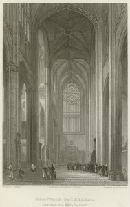 Beauvais Cathedral, View from the North Transept by English School