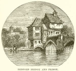 Bedford Bridge and Prison by English School