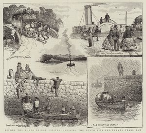 Before the Forth Bridge existed, crossing the Forth Five-and-Twenty Years ago by English School