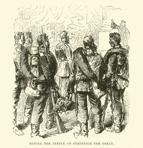 Before the Statue of Frederick the Great, May 1871 by English School
