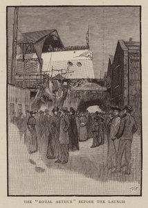 Before the launch of HMS Royal Arthur by English School