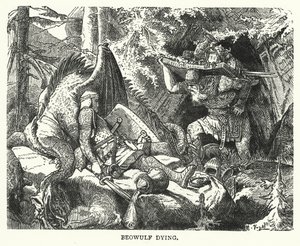Beowulf dying