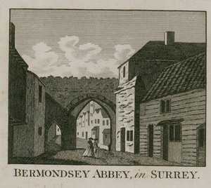 Bermondsey Abbey in Surrey by English School