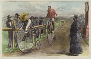 Bicycle Match at Lillie Bridge by English School