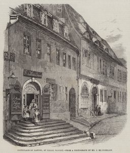 Birthplace of Handel, at Halle, Saxony