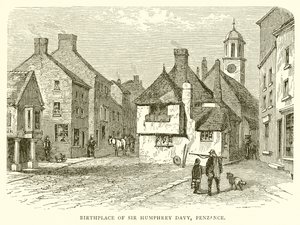 Birthplace of Sir Humphrey Davy, Penzance by English School