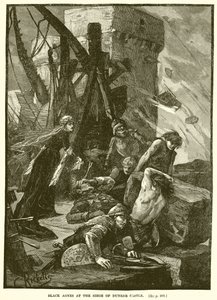 Black Agnes at the Siege of Dunbar Castle by English School