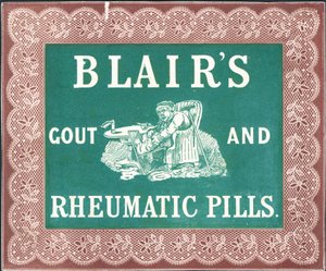 Blairs Gout and Rheumatic Pills by English School