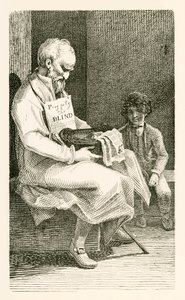 Blind Man, Who Never Tasted Gin in His Life by English School