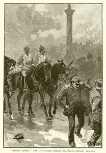 Bloody Sunday: The Life Guards Holding Trafalgar Square by English School