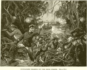 Bluejackets clearing out the Congo Pirates
