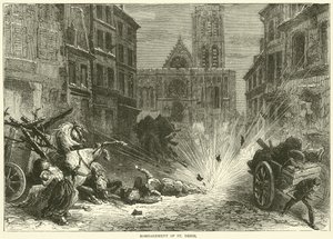 Bombardment of St Denis by English School