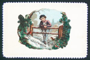 Boy Leaning on Gate by English School
