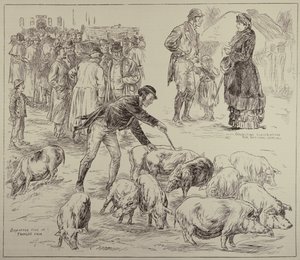 Boycotting in Ireland, from The Illustrated London News, 4th October 1886