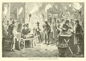 Breakfast Stall, Covent Garden Market by English School